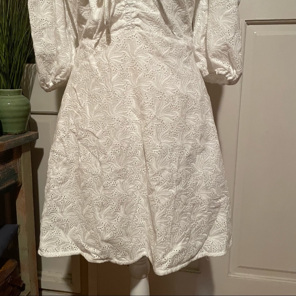 Nicholas White Lace Danni Dress in Featherington Eyelet - Picture 9 of 15